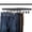 Black, variant on Wooden Pants Hangers Solid Pants Hangers with Adjustable Clips Wood Skirt Hangers Trousers Bottom Hanger with Non-Slip Clips and 360° Swivel Hook