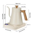 thumbnail image 3 of TanChihl Electric Gooseneck Kettle 304 Stainless Steel Electric Tea Kettle Temperature Control Pour-Over Coffee and Tea Pot 0.9L Quick Heating Hot Wa, 3 of 5