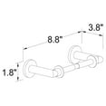thumbnail image 2 of Ginger 0208/SN Sine Double Post Toilet Tissue Holder Satin Nickel, 2 of 2