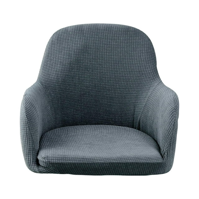 Dining Chair Covers Jacquard High Elastic Slipcovers Seats Chairs Dark Gray