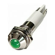 Manufacturer Varies Raised Panel Light, Green, 110 V AC 24M050