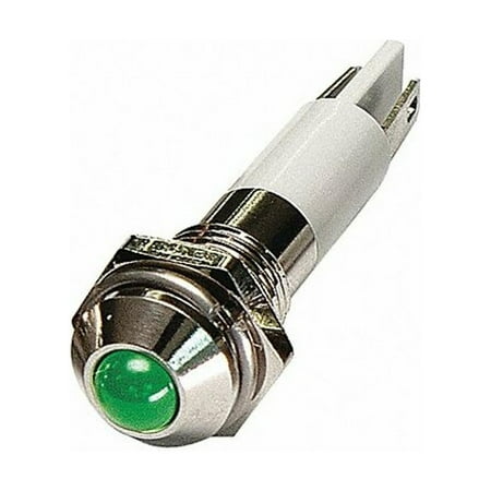 Manufacturer Varies Raised Panel Light, Green, 110 V AC 24M050