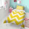 thumbnail image 4 of Yellow Modern Art Geometric Duvet Cover and Pillowcase Set for Single Bedding, Bedroom Accessories for Kids Teens, 4 of 5