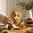 thumbnail image 4 of Sun Goddess Statue, Celestial Divine Feminine Resin Figurine Tabletop Desk Ornament for Home Office Shelf Decor, 4 of 6