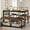 Rustic Brown, variant on IDEALHOUSE Dining Table Set for 4, Kitchen Table and 2 Chairs with Storage , 47.2" Rectangular Kitchen Table Set with Wine Rack, Dining Room Table Set for Small Space, Apartment, Rustic Brown