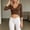 Coffee, variant on Women's Arm Shaper 3/4 Sleeve Lace Trim Arm Firm Shapewear V Neck Body Shaper Front Closure Push Up Compression Shaper