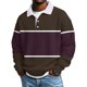 thumbnail image 1 of Hombres Camisa de Manga Larga Vintage Impreso Botón Abajo Cuello Turndown Casual Verano Sólido, 1 of 5