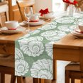 thumbnail image 5 of Table Runners 90 Inches Long Dress Scarves, Vintage Shell Sage Green Farmhouse Coffee/Dining/Kitchen Table Decor Table Runner for Living Room, Summer Ocean Coastal 13x90 Inch, 5 of 9