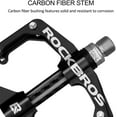 thumbnail image 6 of Rockbros Aluminum Alloy Mountain Bike Flat Pedals,9/16" Carbon Fiber Sealed Bearing 2 Pair, 6 of 7