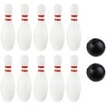 thumbnail image 3 of 10x Bowling Set Skittles Game With 2 Balls Educational Toys For Children - As, 3 of 5