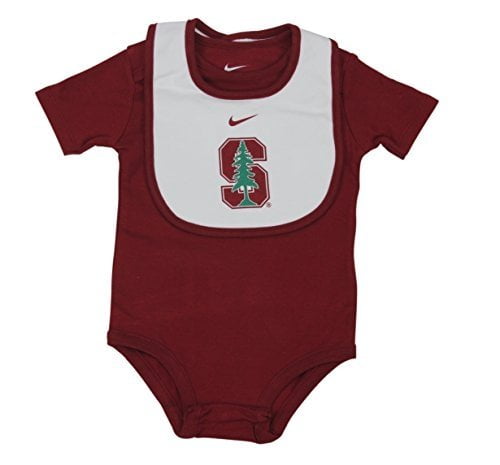 Nike NCAA Boy's Stanford The Farm 2 Piece Creeper Bib Set Cardinal by