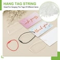 thumbnail image 3 of 300 Pcs Polyester Hang Tag String, 6 Inch White Snap Lock Pins Loop Fastener Price Tag Ties for Clothes Shoes Luggage, 3 of 7