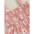 thumbnail image 7 of Suealasg Little Girl Summer 3Pcs Outfits Set Clothes 1T 2T 3T 4T Sleeveless Daisy Print Tank Tops +Shorts +Headband Sets Toddler Girls Beach Party Clothing, 7 of 7