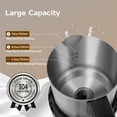 thumbnail image 4 of MOOSUM Detachable Milk Frother, Food Grade Stainless Steel 17oz Electric Milk Steamer, Easy Clean with Dishwasher Safe, Automatic Hot/Cold Foam Maker, Hot Chocolate Maker, 120V, 4 of 6