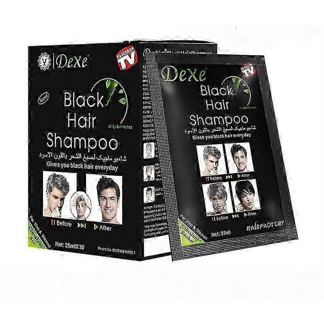10pcs Dexe Black Hair Shampoo 5-min Instant Hair Dye For Men Women Black Color New
