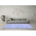 thumbnail image 3 of Ahgly Company Indoor Round Abstract Blue Contemporary Area Rugs, 6' Round, 3 of 4