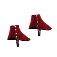 thumbnail image 3 of Gangster Spats - Fundas para zapatos Steam para calzado medieval para adultos Rojo, 3 of 8