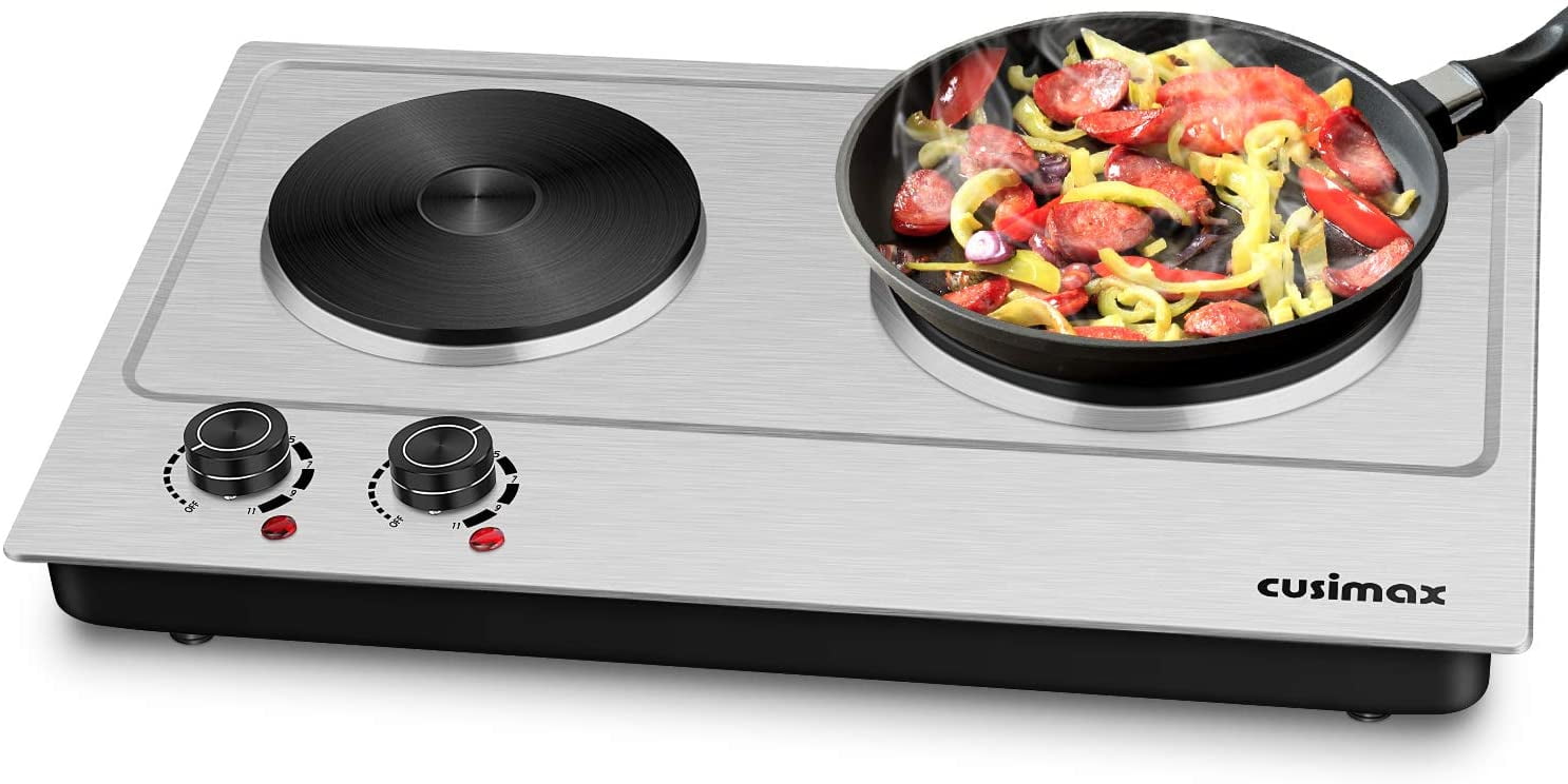 portable electric double burner