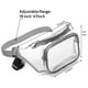 thumbnail image 4 of Whataatahia Clear Fanny Pack Stadium Approved - Riñoneras para Mujeres Hombres Riñonera Linda Resistente al Agua Monedero Transparente Riñonera Ajustable Transparente para Deportes, Viajes, Playa,, 4 of 5
