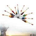 thumbnail image 2 of 10pcs Carp Fishing Floats Set Buoy Bobber Stick Fish Mix Color size and C5H5, 2 of 8