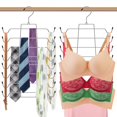 thumbnail image 1 of 2Pcs Underwear Hanger Metal Foldable 8 Layer Space Saving Underwear Hanger Rack Multifunctional with Swivel Hook for Bras Bathing Suits Belts, 1 of 7
