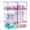 2 Small, 2 Tall, 1 Wide, variant on SorbusWide Stackable Acrylic Storage Drawers, Clear Baby Organizer Bins, 8-Pack