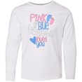 thumbnail image 3 of Inktastic Pink or Blue, Big Brother Loves You Footprints and Heart Long Sleeve Youth T-Shirt, 3 of 5