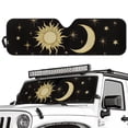 thumbnail image 2 of FUIALDOLG Moon&Sun Car Windshield Sun Shade Cute Front Window Car Sunshade Windshield Blocks UV Rays Sun Visor Protector for Truck Off-road Vehicle Accessories, 2 of 7