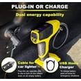 thumbnail image 4 of Bullseye Pro Tire Inflator with Pressure Gauge, Compact and Portable, Automatic Shut Off, 150 PSI Max, USB Home Rechargeable and Cord for Vehicular Use As Seen On TV, Yellow, 4 of 7