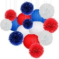 thumbnail image 1 of Flower Decorations for Birthday Party Paper Flower Ball Paper Lantern Set Birthday Party Wedding Decoration 15Pcs/Set Paper Lanterns Party Decorations Fall Birthday Party Decorations, 1 of 4