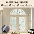 thumbnail image 3 of Stained Glass Window Film, Decorative Frosted Glass Window Privacy Film, Static Cling Non-Adhesive Windows Sticker for Front Door Bathroom Heat Control Anti UV, 29.5 x 118 Inch, 3 of 9