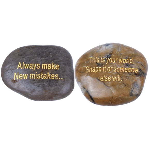 Holy Land Market Encouragement and inspirational engraved river stones set from the Holy Land