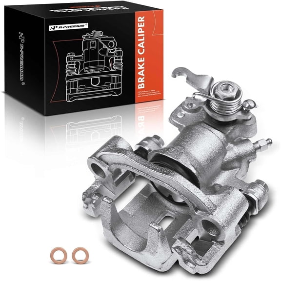 A-Premium Brake Caliper Assembly with Bracket Compatible with Nissan 240SX 1995-1998 Rear Passenger Side