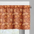 thumbnail image 5 of Ambesonne Orange Valance & Curtain, Retro Paisley Flowers, 55"x36", Redwood Orange Cream, 5 of 6