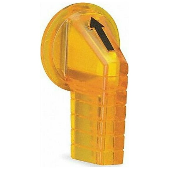 Schneider Electric Switch Knob,Extended Lever,Amber,30mm 9001A24