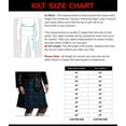 thumbnail image 4 of UMAM Tartan Kilt Set - 05 Pieces Kilt Accessories for Men, Scottish Outfit (Scottish Blue, Belly Button Waist 50"), 4 of 4