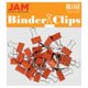 thumbnail image 1 of Clips Para Carpetas Coloridos De Jam Paper - Extra Pequeños - 3/5 Pulgadas (15 Mm) - Clips Para Carpetas Naranjas - Paquete De 30, 1 of 5