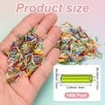 thumbnail image 3 of Uxcell 1800-Pack Cuentas Bugle, Cuentas de Tubo de Vidrio de 2x6mm para Manualidades DIY/Pulseras/Collares Verde Claro, 3 of 7