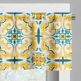 thumbnail image 3 of Ambesonne Victorian Valance Pack of 2, Botanical Swirling Motif, 54"X12", Mustard Multicolor, 3 of 5