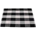 thumbnail image 3 of Tapis à Carreaux Noir et Blanc 100 % Coton Tapis de Porche, 3 of 5