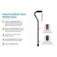 thumbnail image 3 of Nova Medical Products 1070ch 30-39 Aluminum Blue Porcelain Offset Cane, 3 of 3