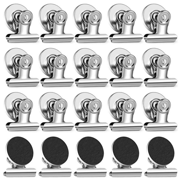 20 Pack Fridge Magnets Magnetic Clips Heavy Duty for Fridge, Whiteboard Magnets Clips for Refrigerator, Detailed List Display Paper Fasteners on Home& Office& Teaching