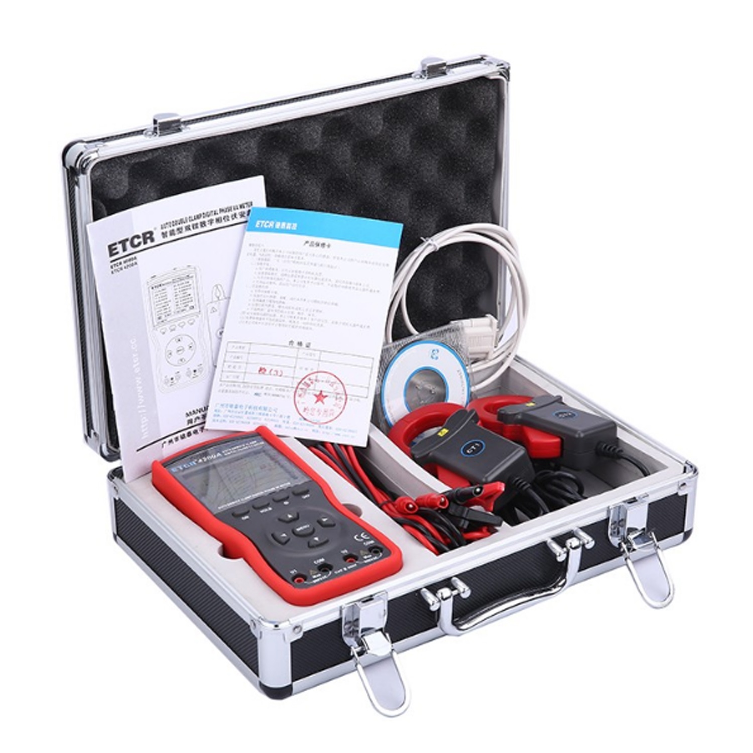 Intelligent Double Clamp Digital Phase Volt-Ampere Meter ETCR4200A
