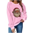 thumbnail image 1 of Chandails de Noël pour Femmes Mode de Noël pour Femmes T-Shirt à Manches Longues et Col Rond avec Coupe Ample et Design de Chandail Sans Capuche pour Femmes, 1 of 4