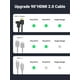 thumbnail image 4 of Cable HDMI 2.0 en Angulo de 90° / 3 m / 4K@60Hz / HDR / 3D / HEC (Canal Ethernet HDMI) / ARC (Canal de Retorno de Audio / CEC / 32 canales de Audio / HDCP 2.2, 4 of 7