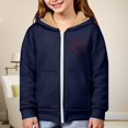 thumbnail image 2 of EnJoCho Children Valentine Day Sher𝗉a Fleec𝖾 Hoodie Full Zip Up Winter Jacket Heart Print Thick Warm Hooded Sweatshirt Thermal Coat, 2 of 7