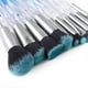 thumbnail image 4 of Yuwaku Makeup Brushes - 10pcs Premium Synthetic Foundation Blending Blush Powder Eyeshadow Brush Set Blue Transparent Crystal Handle Cute Make Up Tool, 4 of 4