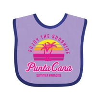 Inktastic Enjoy the Sunshine Punta Cana Summer Paradise Boys or Girls Baby Bib