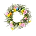 thumbnail image 4 of simhoa Artificial Easter Egg Wreath , Spring Wreath ,Silk Flower Garland for Front Door D, 4 of 8