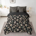 thumbnail image 2 of Feelyou Rustic Farmhouse Floral Bedding Comforter Set 7 Pieces, Retro French Style Full Bedding Set, Romantic Garden Flower Reversible Fitted Sheet Flat Sheet, Microfiber Bedroom Decor, 2 of 7